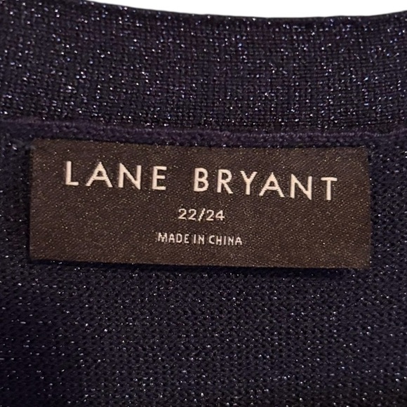 Lane Bryant Shimmery Open-front Cardigan Sweater - Picture 3 of 7